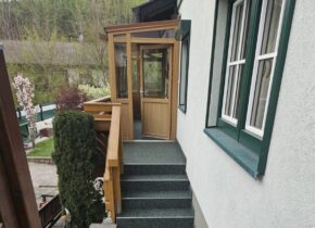 Steinteppich Stiege im Aussenbereich Wien